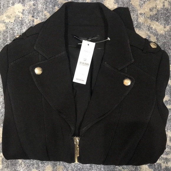 Black blazer with silver zipper and bottons - Picture 5 of 5